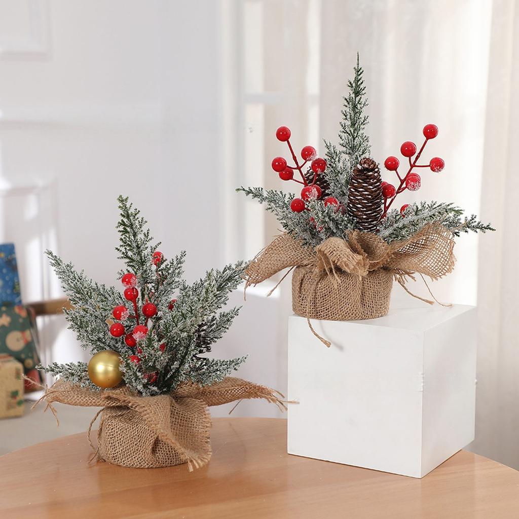 Artificial Christmas Tree Desktop Small Tree Pe Christmas Decoration Christmas Tree Ornaments Small Christmas Tree