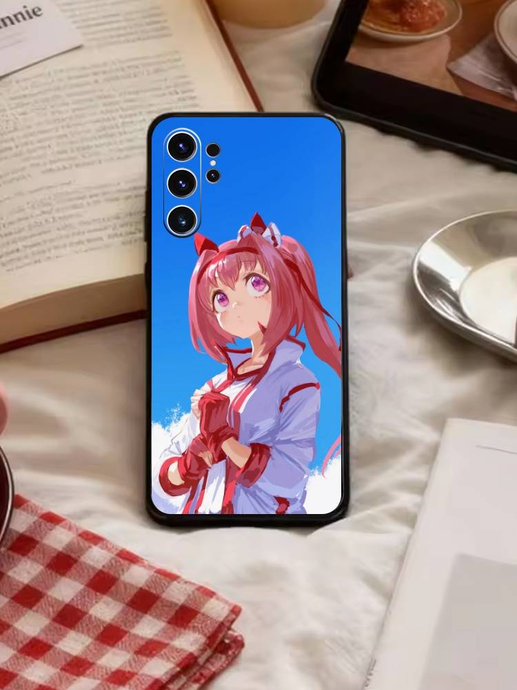 Чехол для телефона Love Live Тэннодзи Рина для Samsung S26, S25, S24, S23, S22, S21, S20, Ultra, Plus, FE Черный Мягкий Чехол