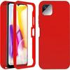 Protective Case - BOOLING - for Samsung A22 5G - Red - Semi-rigid - Shockproof