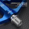 GEWAGE Bike Pedals Aluminum Alloy Bicycle Pedals w Reflectors Mountain Bike Pedals Non-Slip Cycle Pedals Platform mtb accessory