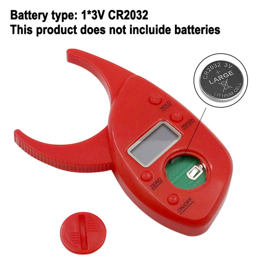 Red Body Measuring Tool Lcd Display Fat Analyzer Portable Fat Caliper Clip For Fitness Health Monitoring