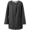 Sancai 2025 Winter Colorblock Double-faced Wool Coat for Women