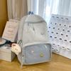 Versatile Simple and Beautiful Female College Student Ins Cute Large Capacity High School Student Backpack Transparent Pain Bag