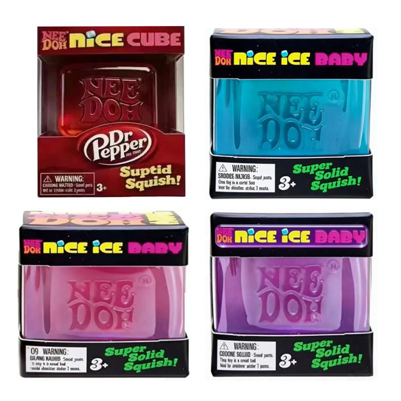 Новая модель Dr Pepper Nice Cube Кубик-антистресс из непрозрачной упаковки, Мягкий кубик-фиджет для сжатия для детей и взрослых, Сенсорная игрушка для снятия тревожности