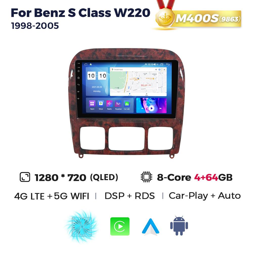 Navifly 2Din Android автомобильный радиоприемник мультимедийный плеер GPS для Mercedes Benz S Class W220 S280 S320 S350 S400 S430 S500 S600 1998-2005