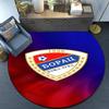 Bojcin Badge Celebration Round Rug for Livingroom,Bedroom, Palyroom, Chair Rug, Area rug, Circle Carpet, Fan Christmas gift