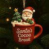 Christmas Ornament Drink Cup Hanging Charm Personalized Holiday Lanyard Decorations for