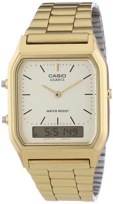 CASIO ANA-DIGI Золотые AQ-230GA-9 [Импортные]