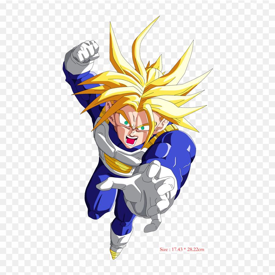 Patches For Clothes Bag Iron On Thermal Stickers Trunks Dbz Trunks Gohan Pattern Washable Heat Transfer