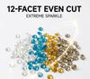 ZK Crystal AB Rhinestone SS3-SS50 | Washable Hot Fix Flat Back Rhinestones for Clothing, Shoes & Accessories