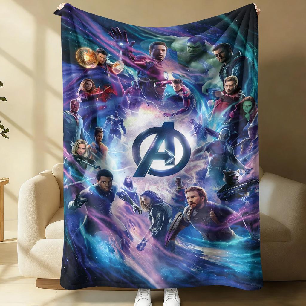Retro Comic Spider-Man Flannel Blanket Soft Warm Fluffy Lightweight Throw Sofa Couch Bed Cover Nap Shawl Teens Man Cave Decor