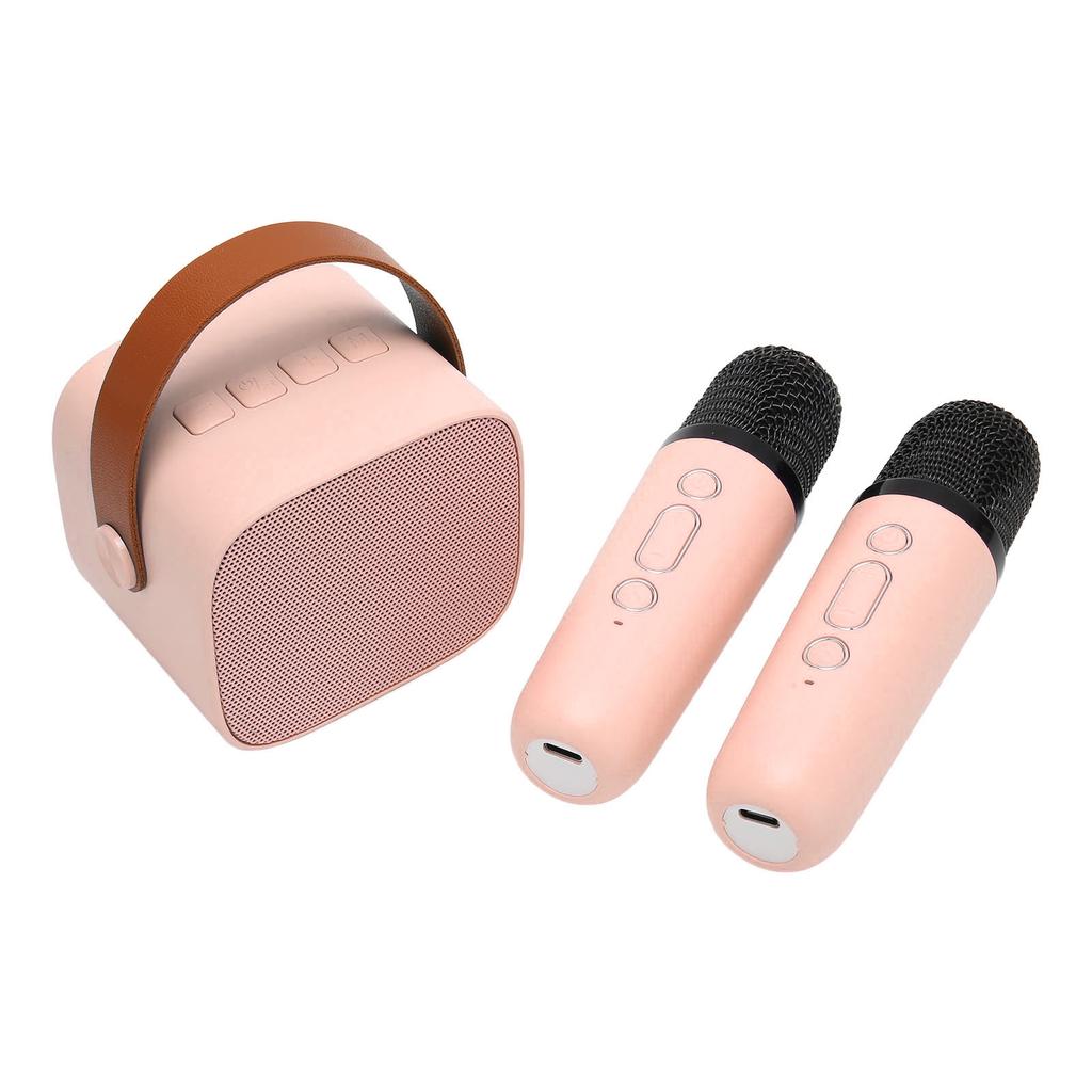 Караоке-машина, многофункциональная портативная стереосистема Bluetooth с 2 беспроводными микрофонами
