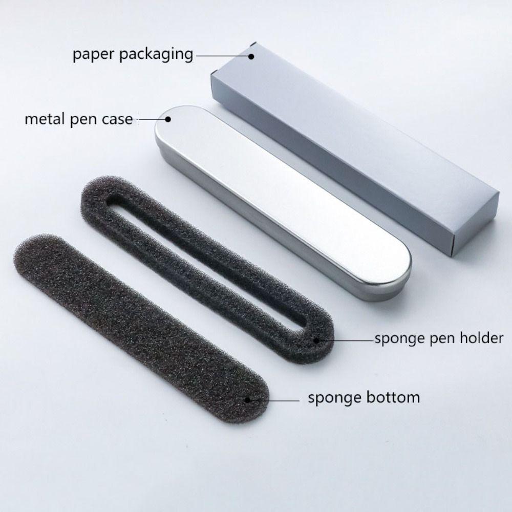 Подарочный чехол для ручек, канцелярские принадлежности, металлическая коробка с откидной крышкой, персонализированная прямоугольная жесть, касса