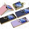 Luxurious Electroplated Phone Case For Women and Girls with Screen Protector Film Ring for Samsung Galaxy Z Flip 6 5 4 3 Cover
