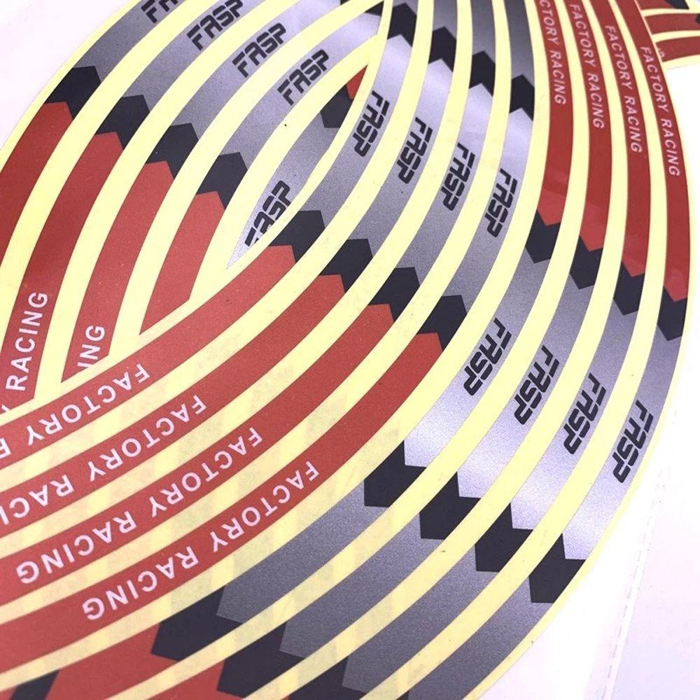 Светоотражающая лента на обод 17"18" для мотоциклов Honda Kawasaki, наклейка на колесо, лента на обод мотоцикла, наклейка на колесо автомобиля, аксессуар для мотоцикла