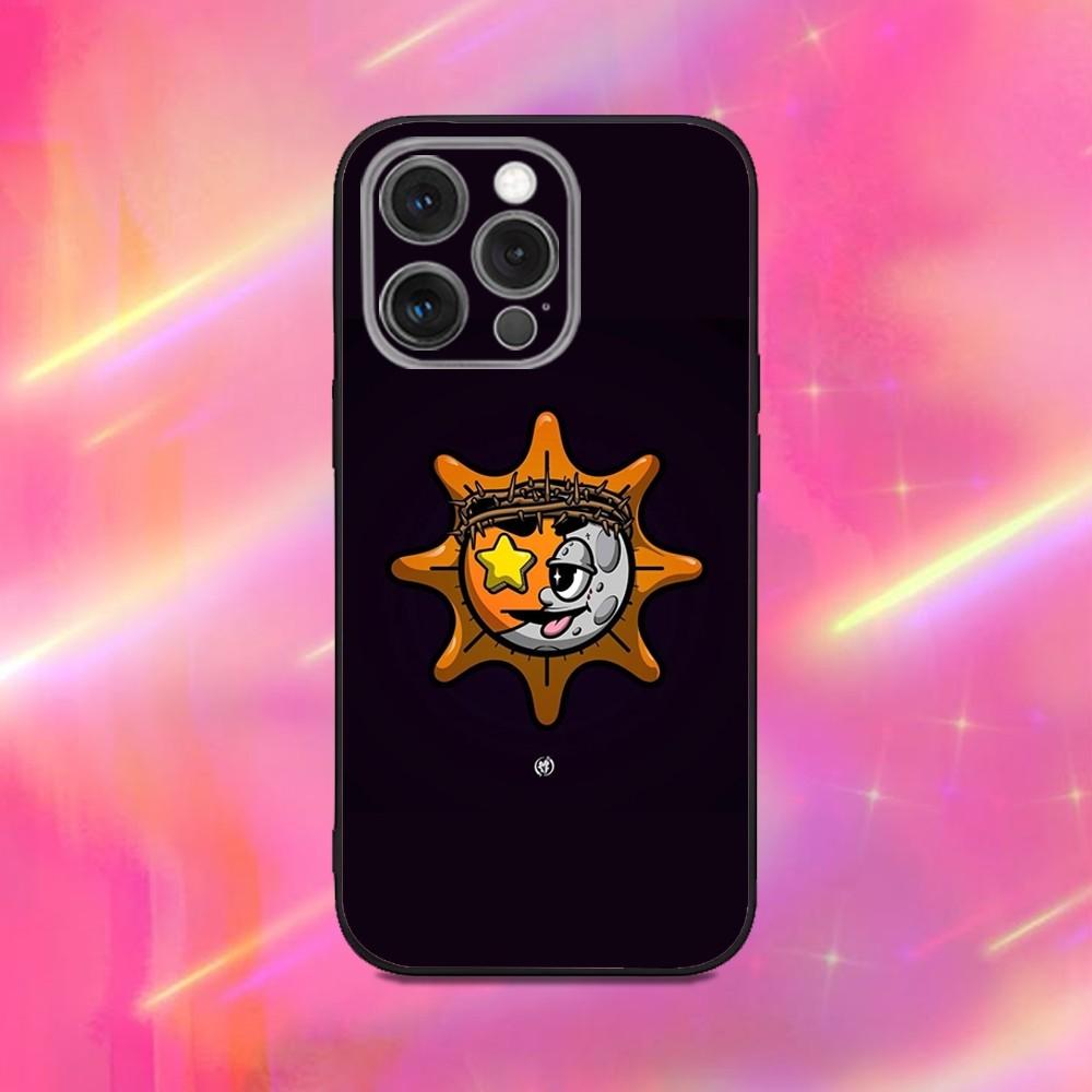 Чехол для телефона с логотипом рэпера G-GLO G-GANG для iPhone 16,15,14,13,12,11,Pro,Max,Plus,X,XS,XR,SE,8,7,Mini, Мягкий силиконовый черный чехол