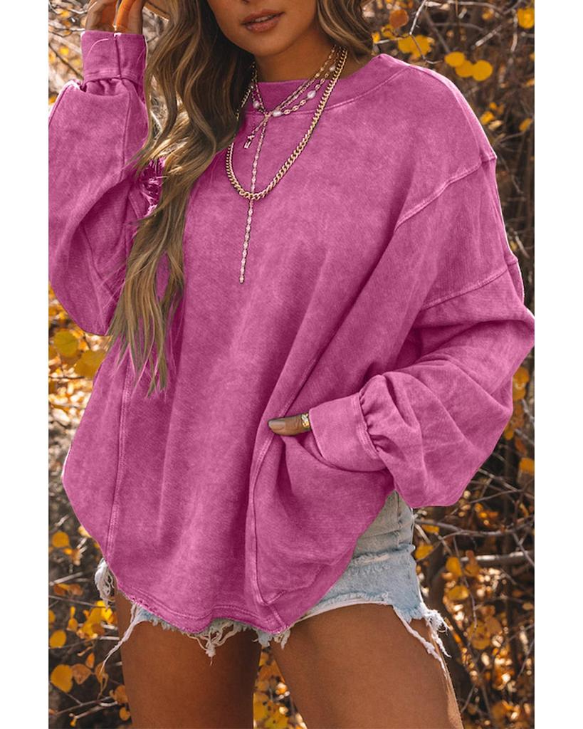Azura Exchange Twist Open Back Oversized Sweatshirt