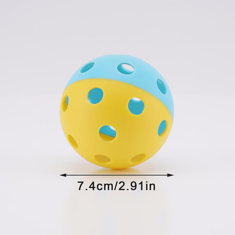 Мячи для пиклбола двухцветные комбинированные для тренировок в помещении/на открытом воздухе Пиклбол Сильная стабильность полета и отскок Спортивный инвентарь для улицы