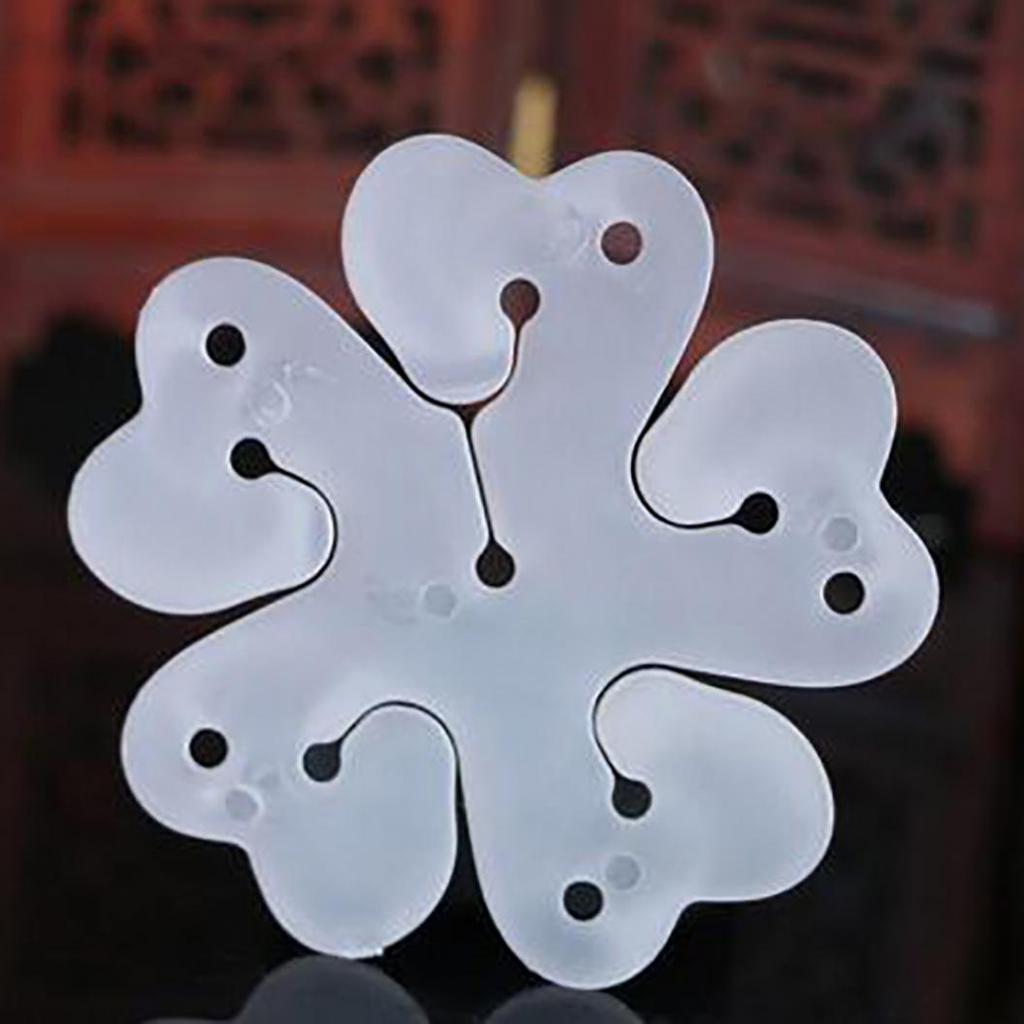 10Pcs Flower Shape Balloon Clip Tie Holder Birthday Wedding Party Decoration KTY