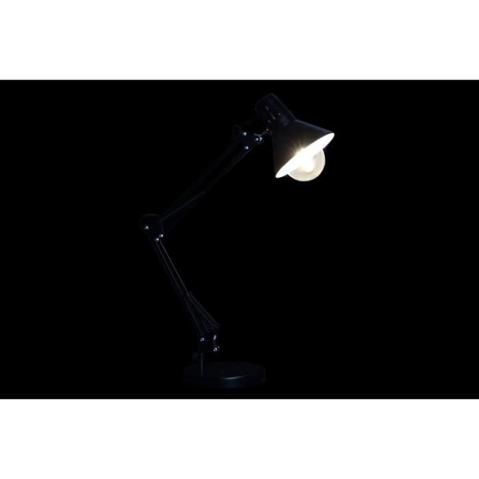 Lampe de bureau - Métal - Noir - 22 x 39 x 69 cm - 220 V - 50 W