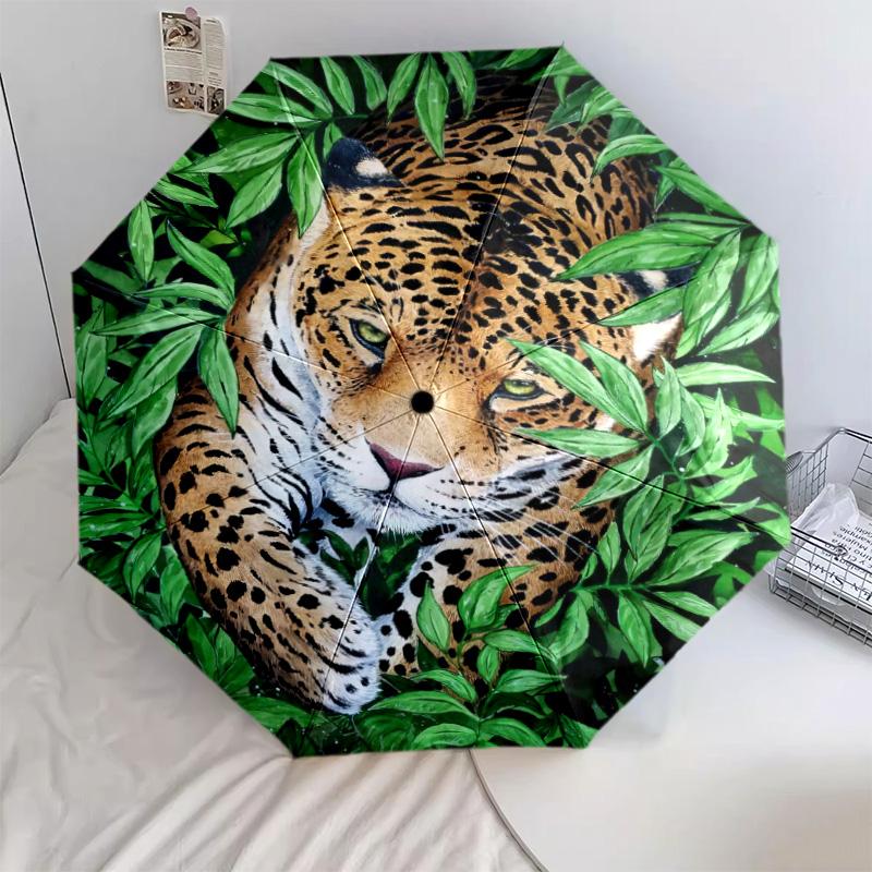 Cats Beach Huddle Automatic Umbrella - Suitable Travel Outdoor Portable Umbrella Birthday Gift Daily Essentials