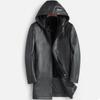 Whole Mink Liner, Mink Fur Integrated Men's Leather Leather Jacket, Fur Jacket Medium and Long Goatskin