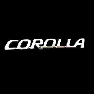 1 шт. 3D Глянцевая Черно-Серебристая Наклейка с Буквами Corolla Для Багажника Corolla Шильдик Автоаксессуары Наклейка для Модифицированного Автомобиля