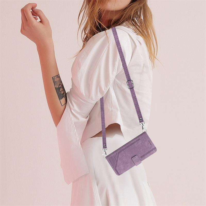 Чехол для Realme 12 P1 Pro Plus Pro+ 12+ 12X Note60 C63 C61 C65 4g 5g кожаный чехол-кошелек длинный ремешок-книжка через плечо чехол для карточек