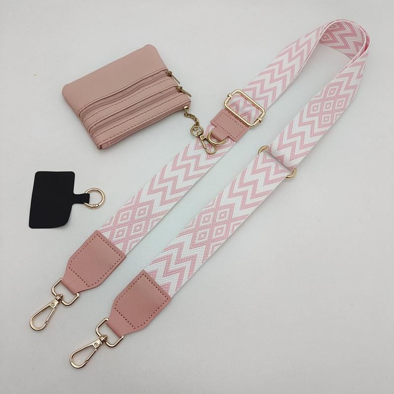 Unisex Mobile Phone Strap One Shoulder Crossbody Adjustable Removable Wrist Strap with Small Bag Lanyard Strap Bag Accessories