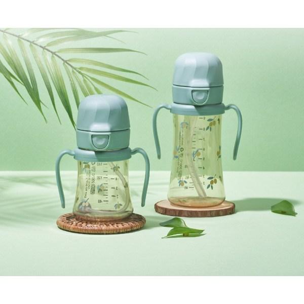 Gromimi Infant PPSU Straw Cup 200ml, Olive Pistachio, 1 Piece