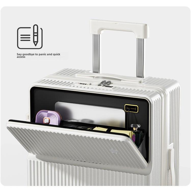24-дюймовый многофункциональный чемодан: Большая вместимость, высокая стоимость, с замком, дизайн унисекс