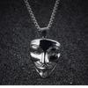 Featuring a Vengeful Killing Team Necklace and a Domineering High-end Couple Face Pendant Made of Titanium Steel