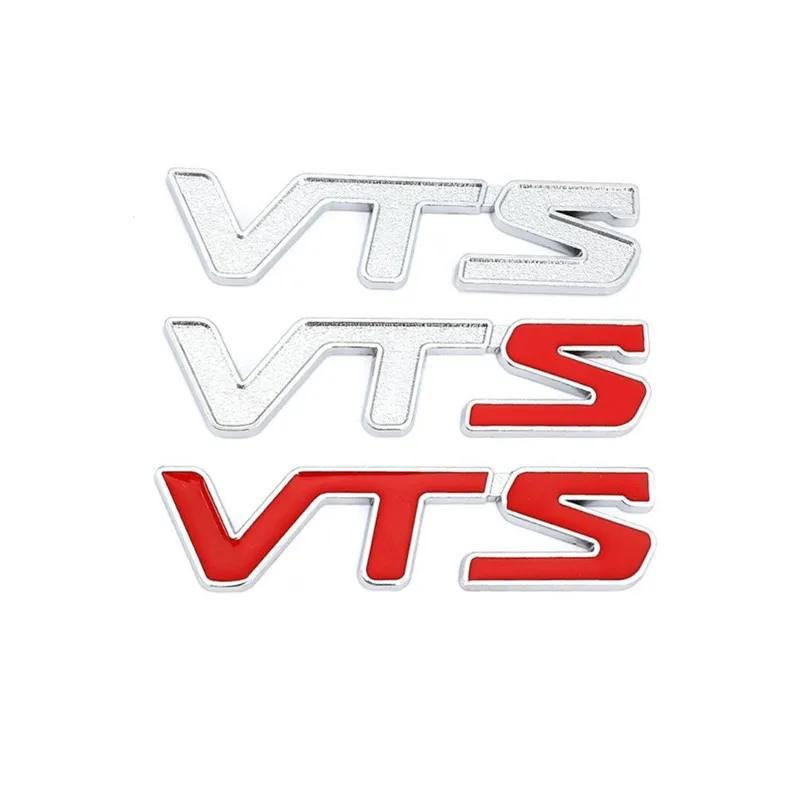 3D Metal VTS Logo Rear Trunk Side Fender Emblem Badge Sticker Decals For Citroen C3 Aircross C4 Picasso Cactus C1 Accessories