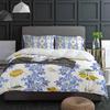 Vintage Lemon Flower Leaves 3pcs Bedding Set For Double Bed Home Textile Duvet Cover Quilt Cover Pillowcase