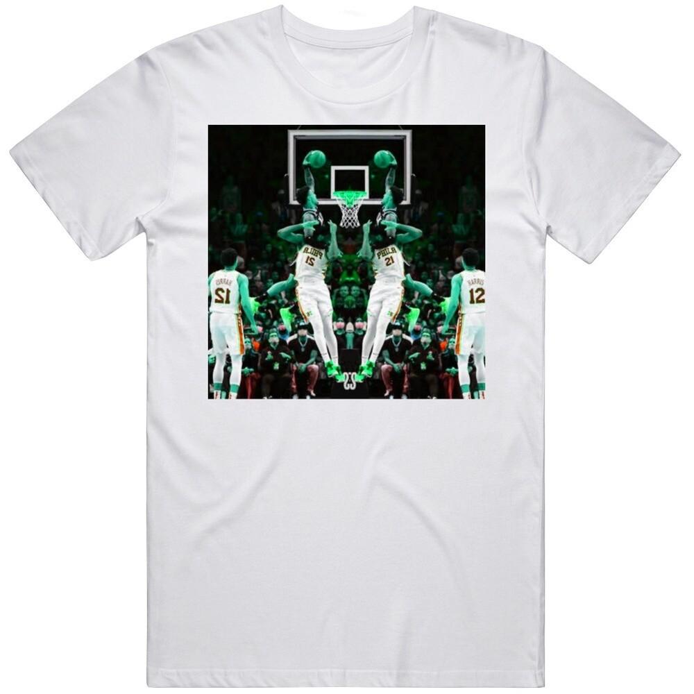 John Collins Dunk On Joel Embiid Basketball Fan V4 T Shirt Unisex T-Shirt