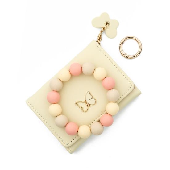 Женский кошелек-браслет в стиле бохо, бисерный браслет, держатель для карт с бабочкой