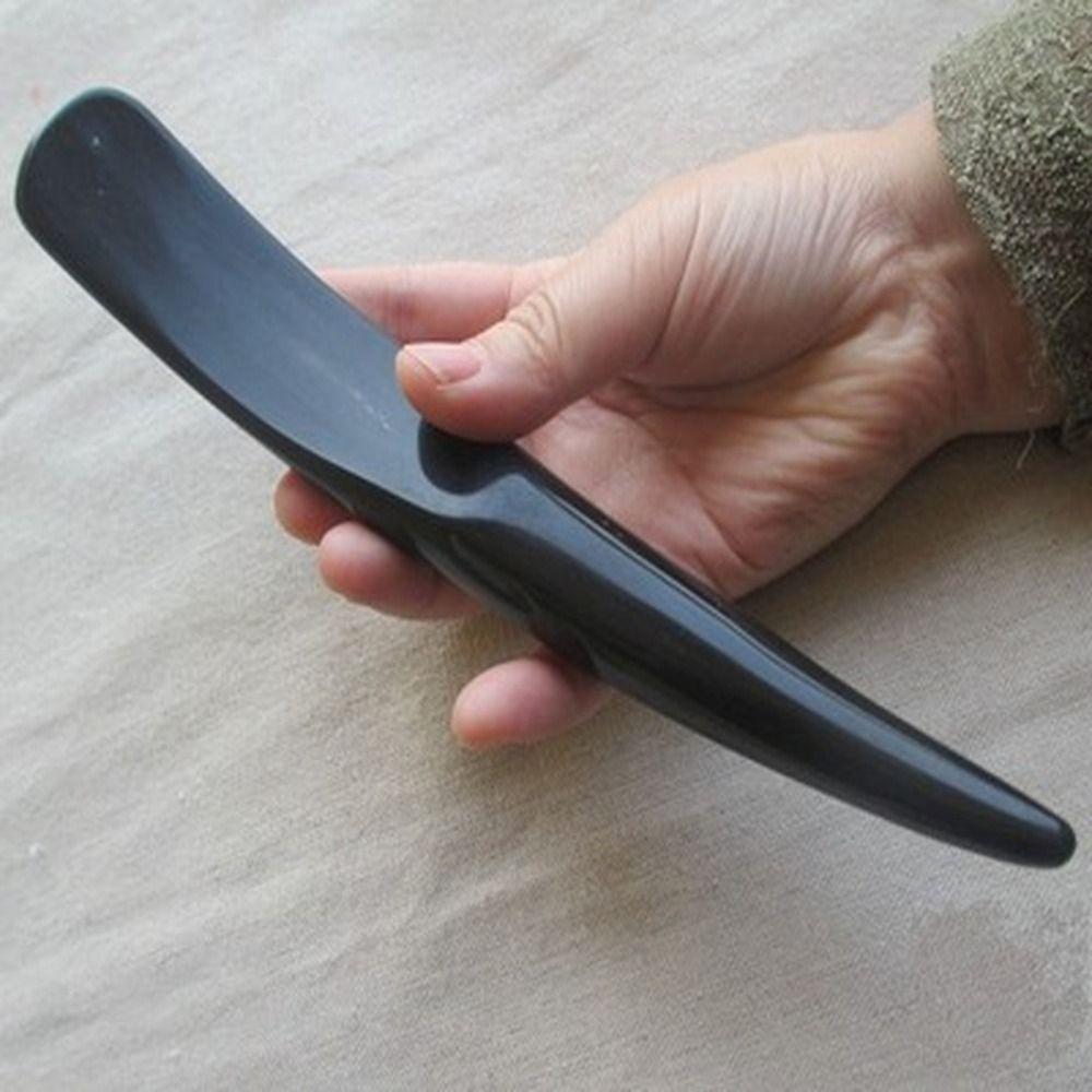 СПА Доска Гуа Ша Рог черного буйвола Инструмент для скребка Рог Палочка для массажа меридианов Салон красоты