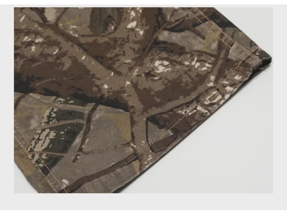 Мужские брюки прямого кроя камуфляжные рабочие - стиль для отдыха на природе