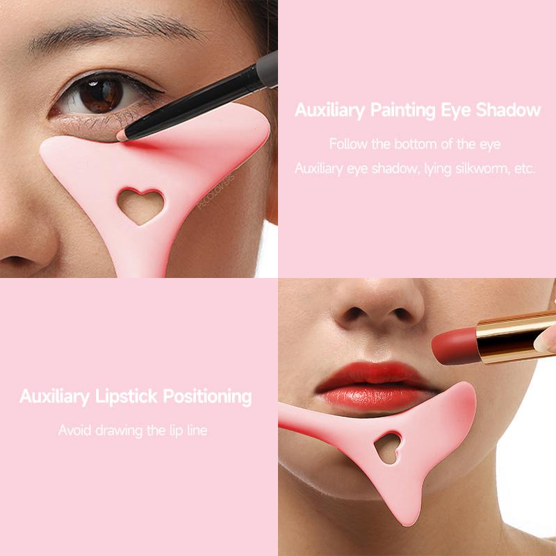 Silicone Eyeliner Stencils Wing Tips Marscara Drawing Lipstick Wearing Aid Face Cream Mask Applicator Makeup Tool Resusable