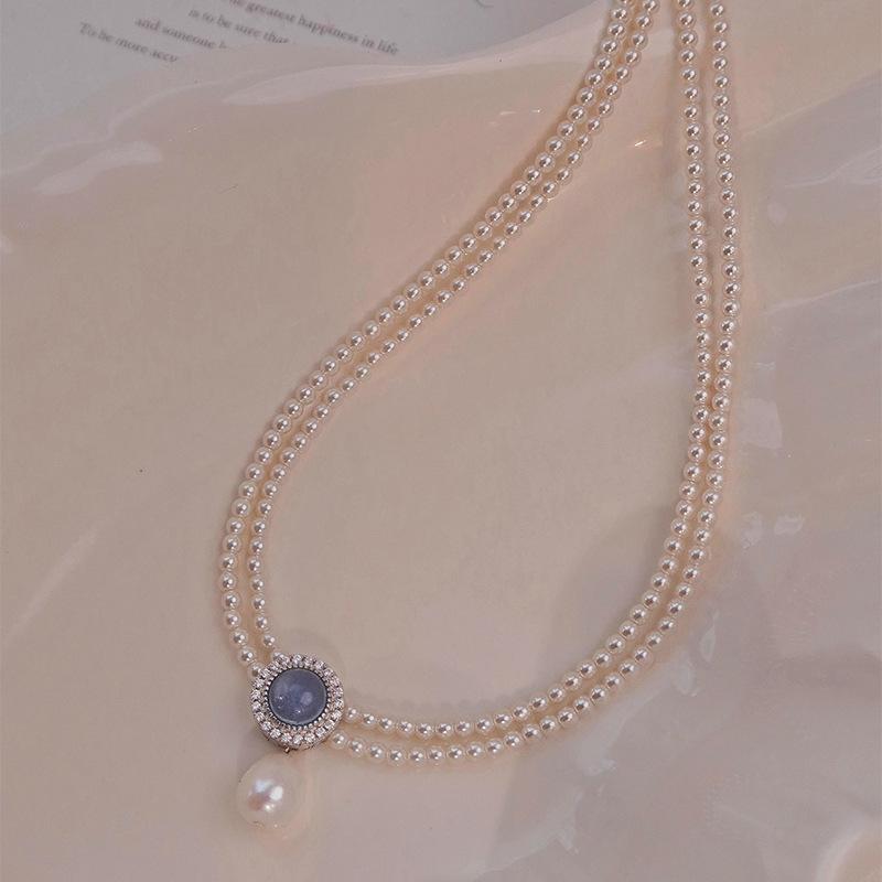 Летнее жемчужное ожерелье Легкая роскошь Нишевое Любовь Цепочка на ключицу Модное Высококлассное Универсальное ожерелье
