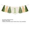 1st Birthday High Chair Banner Green Party Tassel Themed Birthday Decoration Decoration Girl Baby