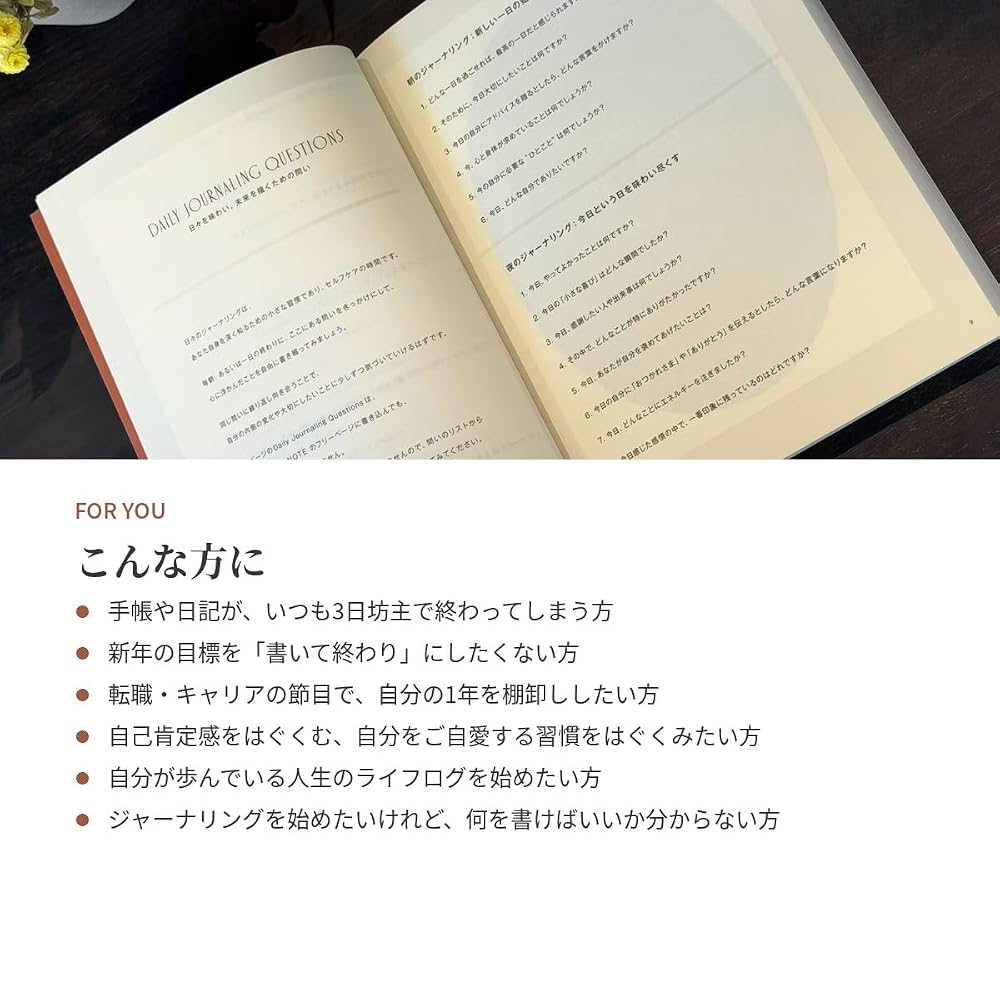 HAGUKUMU NOTE - REFLECTION - Journaling Notebook with Guide Write your reflections on the past year