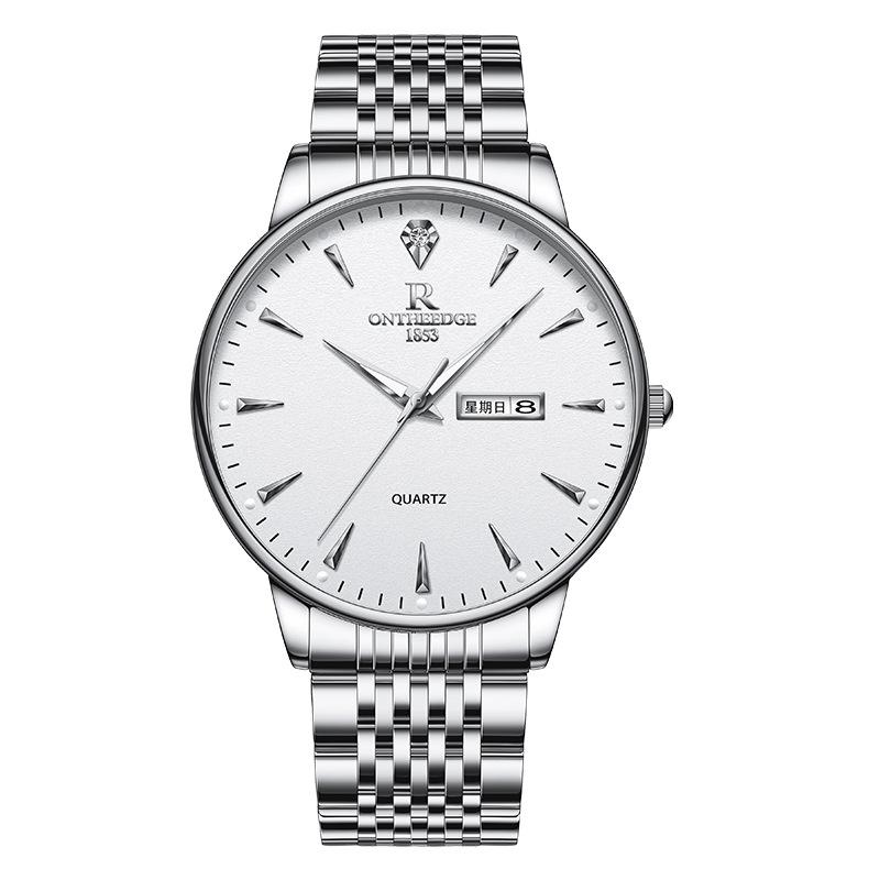 ONTHEEDGE Мужские деловые часы Светящиеся в темноте водонепроницаемые немеханические часы