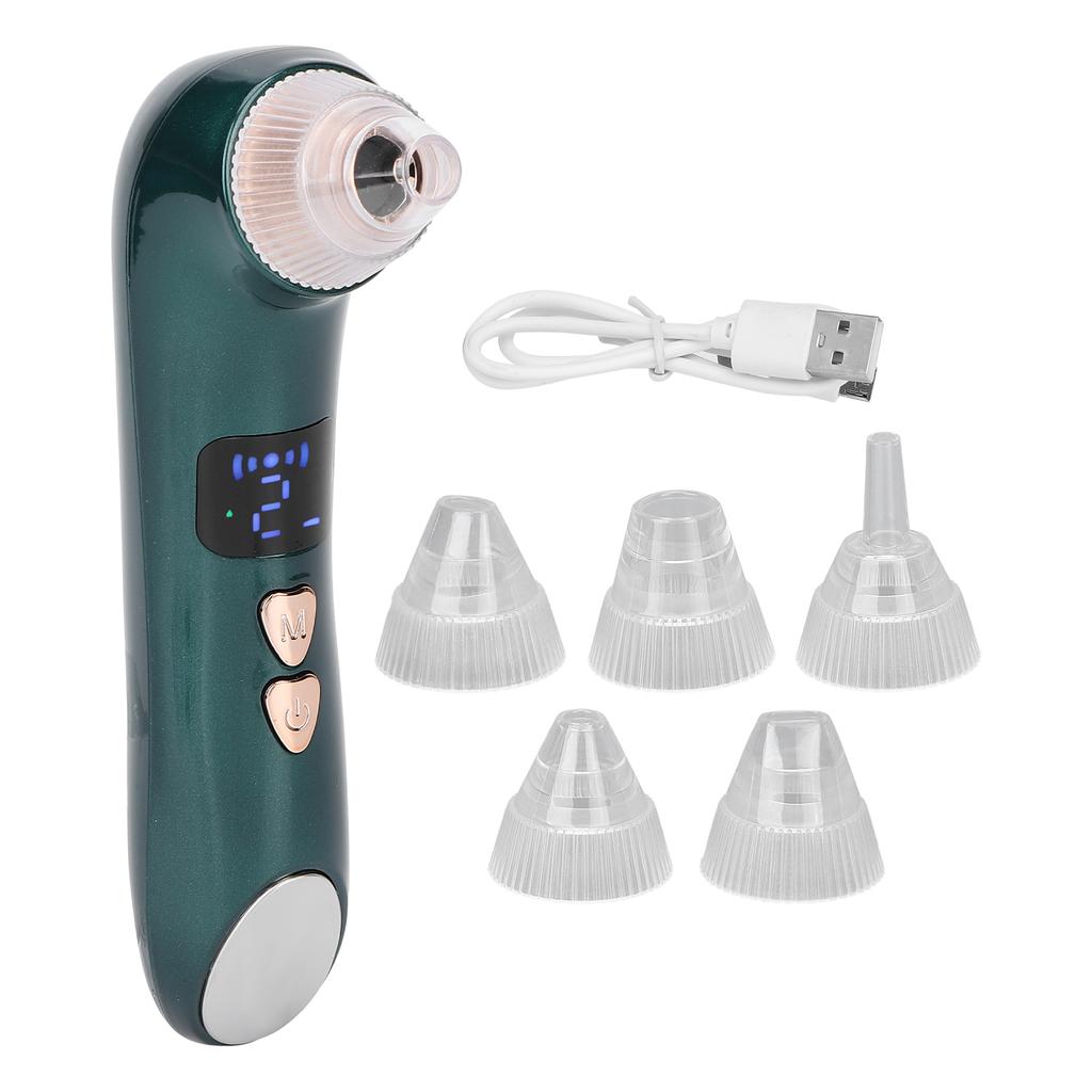 Вакуумный прибор для удаления черных точек, мощное всасывание, глубокая очистка, USB-перезаряжаемый, электрический очиститель пор для лица