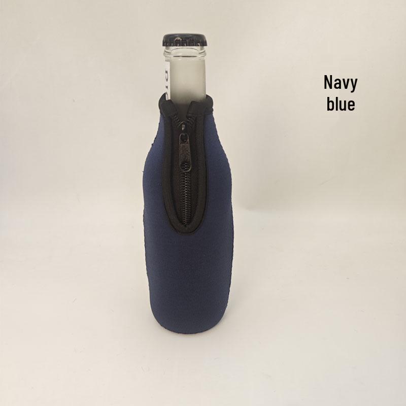 Neoprene Insulated Multi-color Zipper Sleeve for 330ML Beer & 12oz Wine Bottles