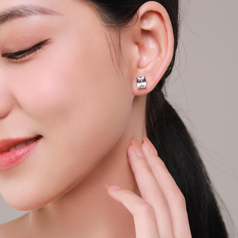 Танциз стерлингового серебра 925 пробы циркон серьги серьги-капли для женщин подарки на свадьбу