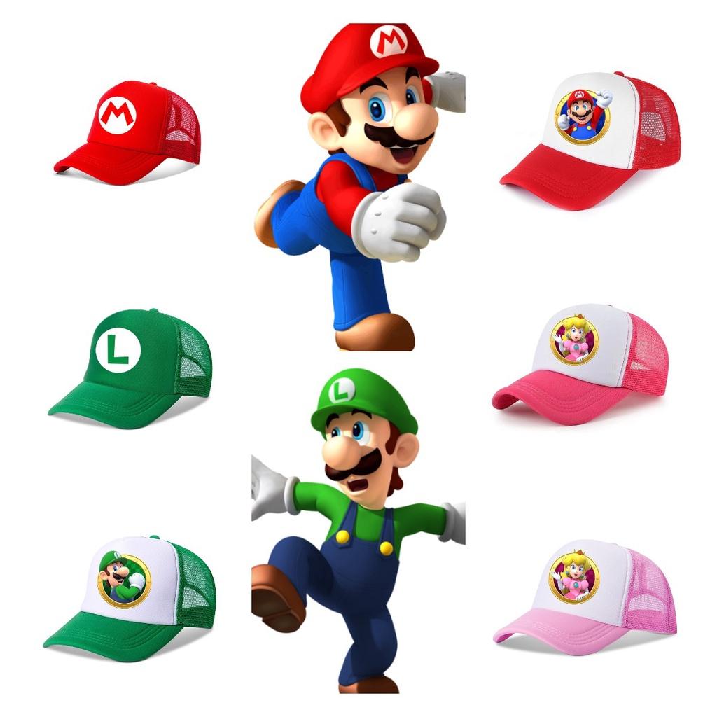 Кепка Super Mario Brothers в стиле хип-хоп и аниме с изогнутым козырьком и круглой тульей
