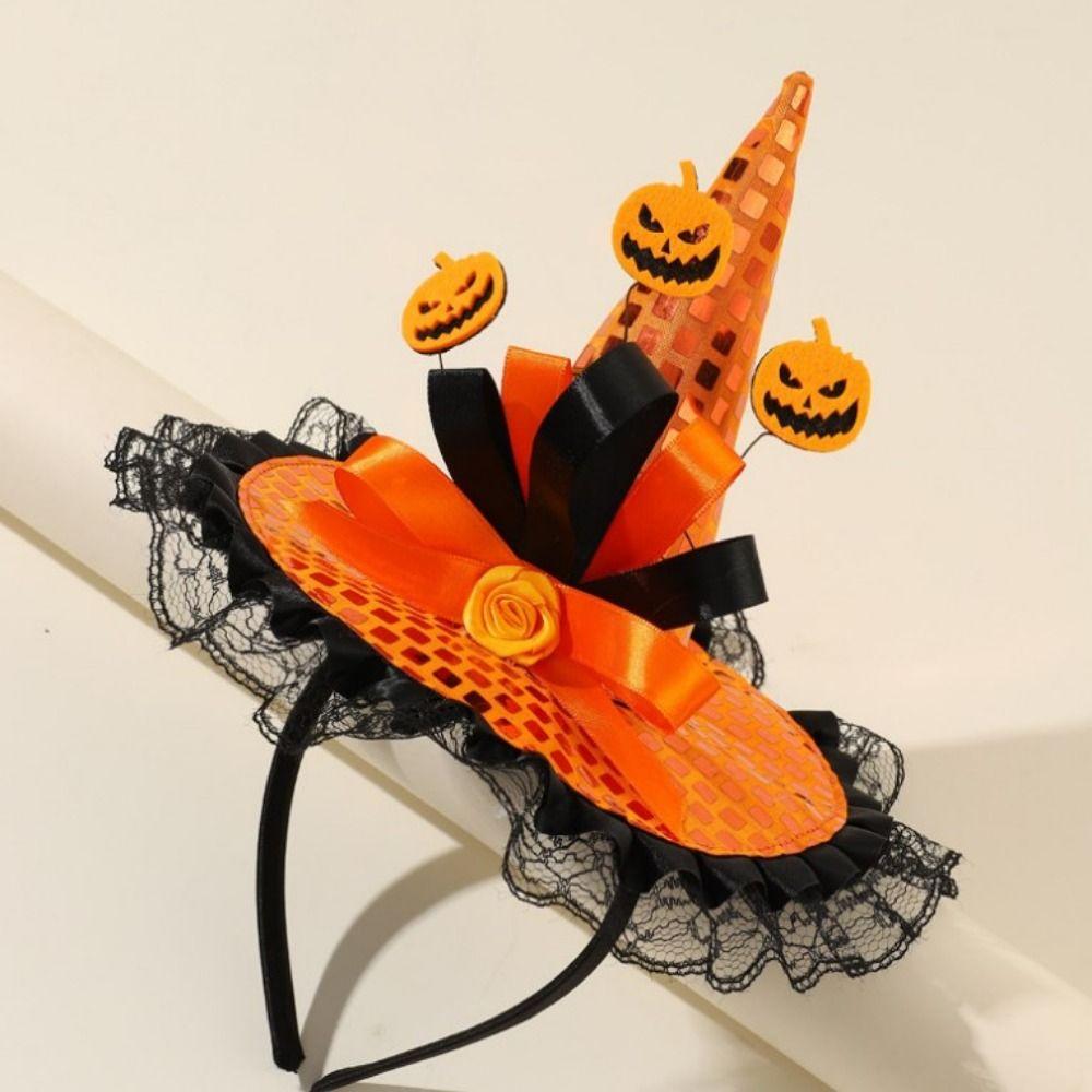Cartoon Witch Hat Party Decorations Headband New Hair Hoop Halloween