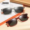 Fashion Square Frame Men's Sunglasses Senior Sense of Outdoor Sunscreen UV Glasses Women's Eyepieces Eye Protection