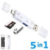 5 In 1 Multifunction USB 2.0 Type C/Usb/Micro Usb /TF/SD Memory Card Reader OTG USB Reader Card Adapter For Laptops Accessories 3